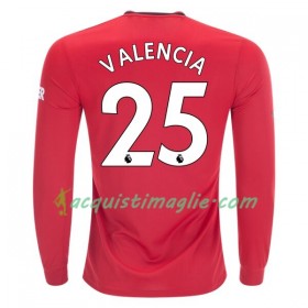 Divisa di Calcio Manchester United Antonio Valencia 25 Prima 2019/2020 Manica Lunga